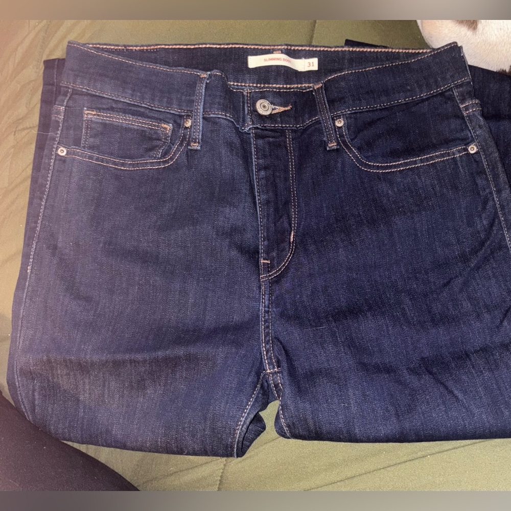 Women’s Levi Slimming Dark Jeans
Size 31